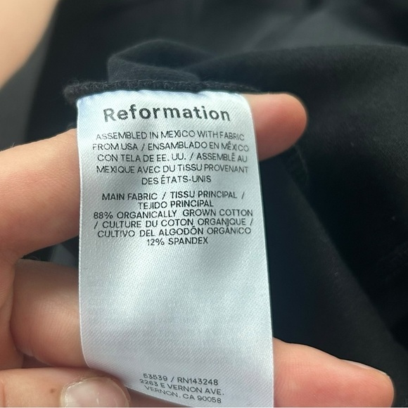 Reformation Black Tank Top Size XL NWOT - Picture 7 of 8